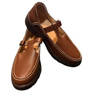 Dr. Comfort Womens Lulu Casual Shoes 8M Brown Leather Mary Jane Style USA